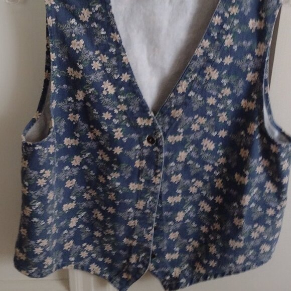 Ladies' Denim Vest - Picture 2 of 2